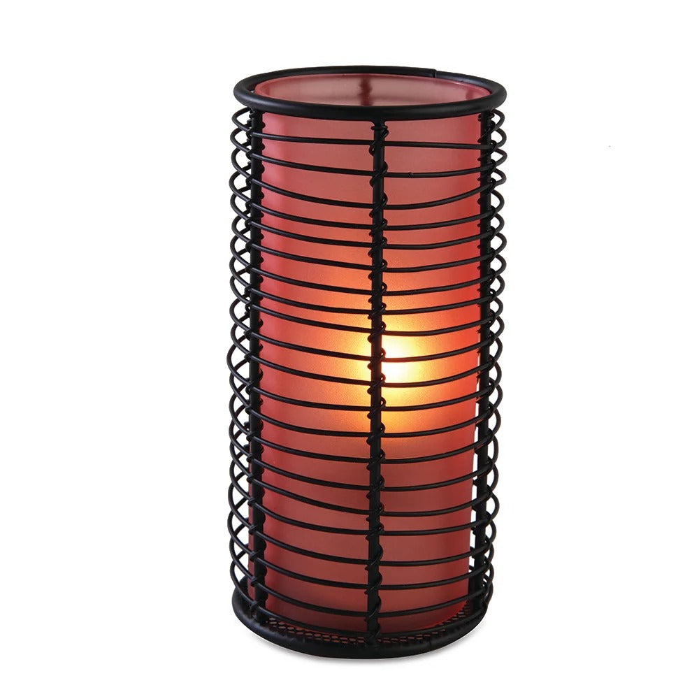 Sterno Lamp, 6" High - Orange