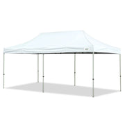 Caravan Canopy Polyester Deluxe Kit, 10' Wide, White - 20'