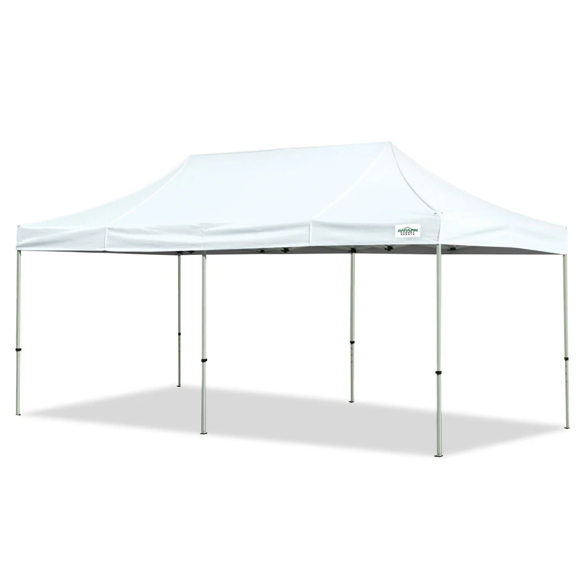Caravan Canopy Polyester Deluxe Kit, 10' Wide, White - 20'