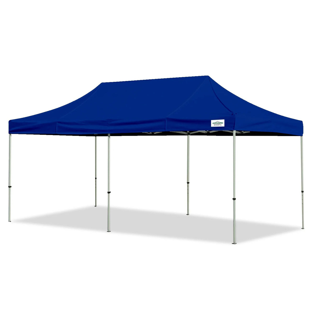 Caravan Canopy Polyester Deluxe Kit, 10' Wide, Blue - 20'