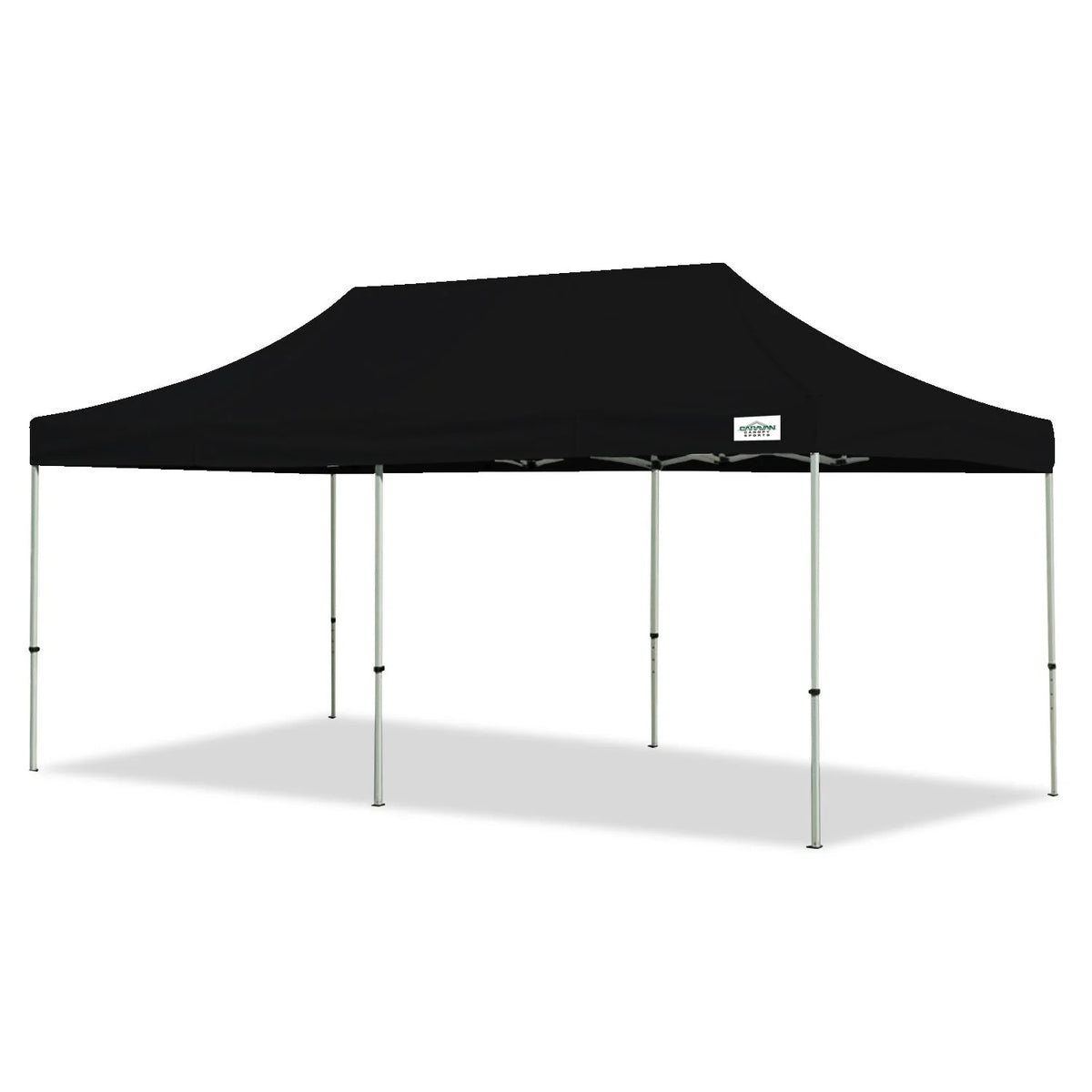 Caravan Canopy Polyester Deluxe Kit, 10' x 20', Black - 20'