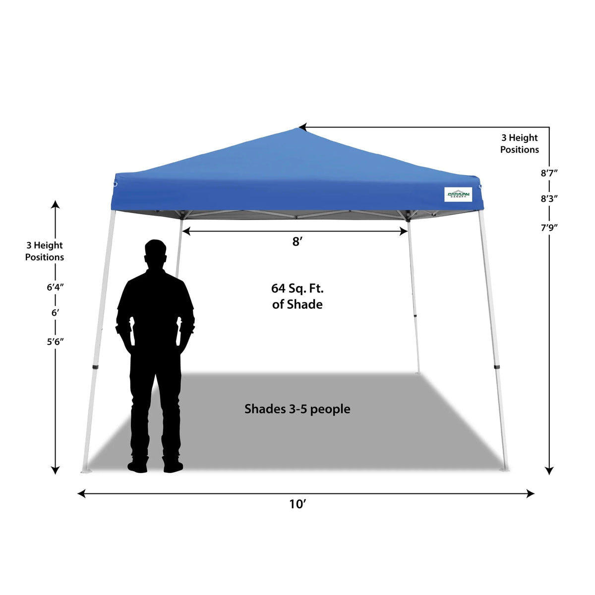 Caravan Canopy Polyester Canopy, 10' x 10' - photo 2