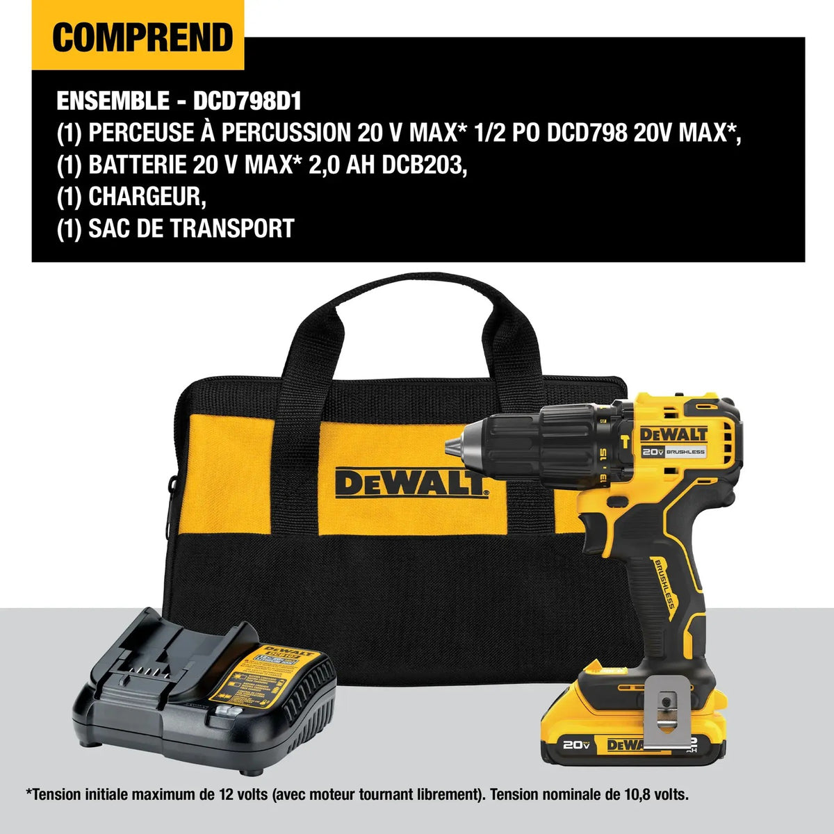 DeWalt DCD798D1 Driver Kit, 2 1/2" x 6 15/16" - photo 4