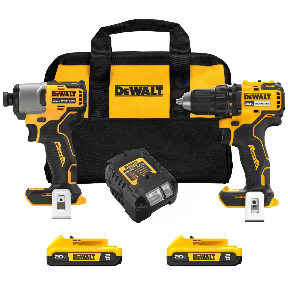 DeWalt DCK227D2 Driver Kit, 2 1/2 - 3 7/16" x 6 7/16 - 11 13/16" - Default Title