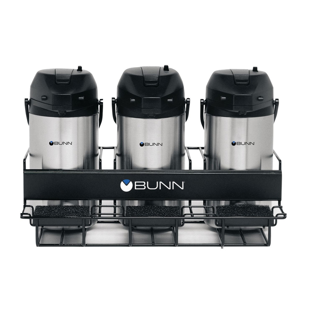 Bunn 35728 Metal Airpot Rack, 11 1/8" Long - 3 Airpots