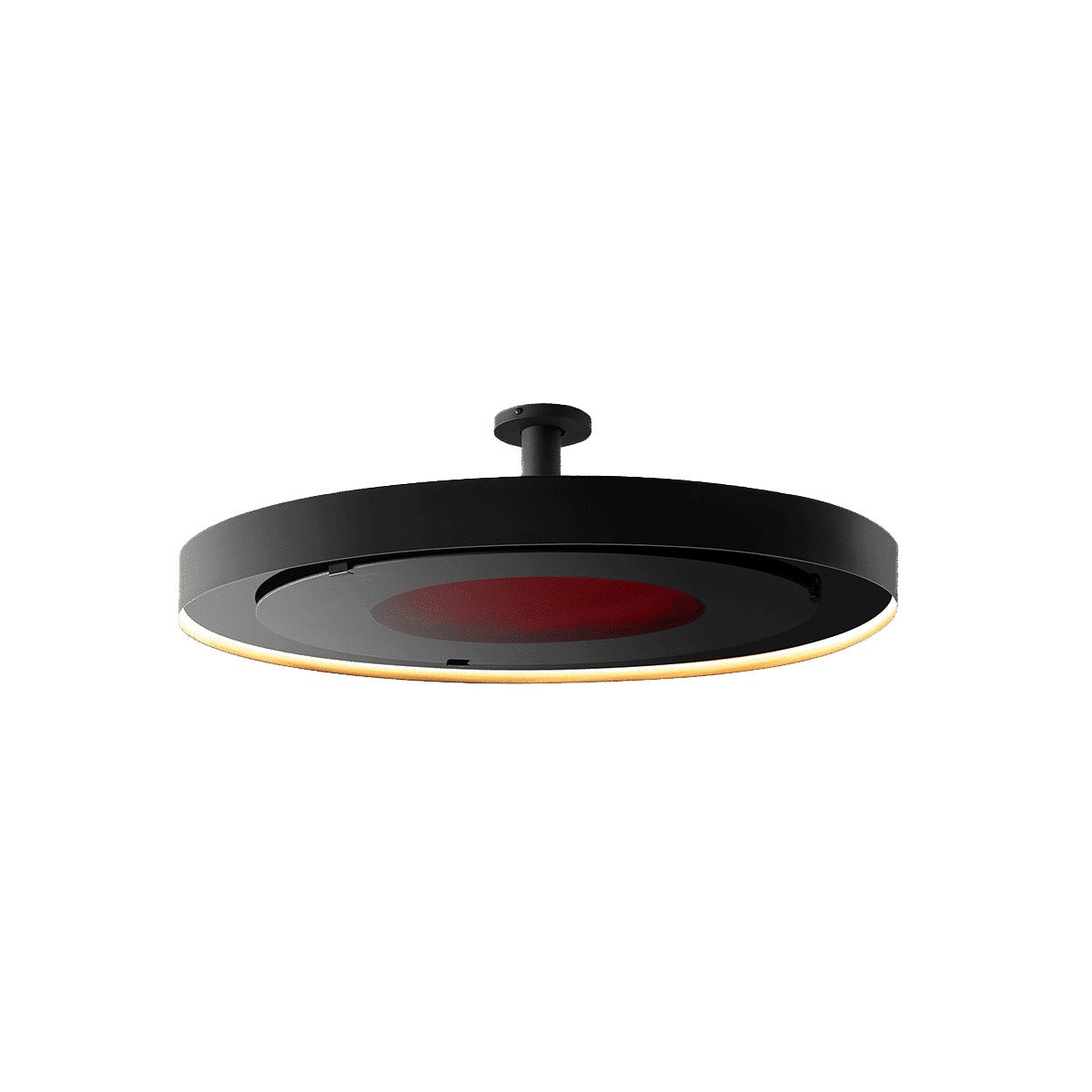 Bromic Heating Steel Pole, Black - 8" Straight