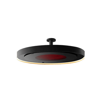 Bromic Heating Steel Pole, Black - 8" Straight