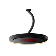 Bromic Heating Steel Pole, Black - 24" Curved