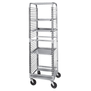 Channel Manufacturing Inc. Aluminum Sheet Pan Rack, 20 1/2" Wide, Silver - 68 1/2"