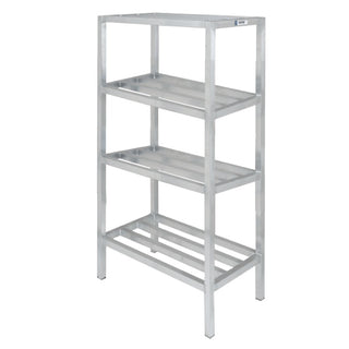 Channel Manufacturing Inc. Aluminum Shelving Unit, 64" High, Silver - 20" x 36"