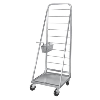Channel Manufacturing Inc. FBR Aluminum Fryer Basket Rack, 26" Long - 18 Baskets