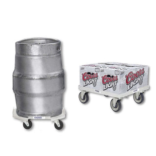 Channel Manufacturing Inc. KDA17 Aluminum Keg Dolly, 17 1/4" x 17 1/4", Silver