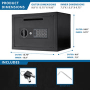 Barska AX11934 Safe, 0.57 cu. ft., Black - photo 5