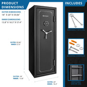 Barska Steel Safe, 59 1/8" High, Black - photo 3