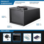 Barska AX12432 Steel Safe, 0.23 cu. ft., Black - photo 8