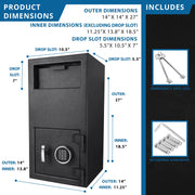 Barska AX12590 Steel Safe, 1.4 cu. ft., Black - photo 5