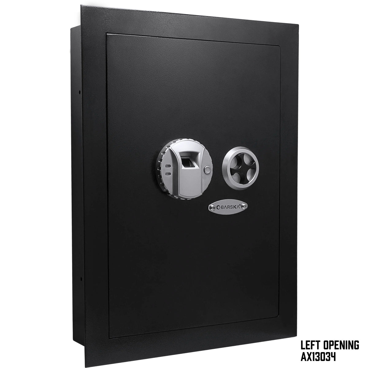 Barska Steel Safe, 0.52 cu. ft., Black - Left-Opening