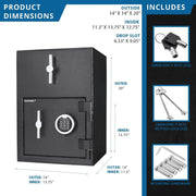 Barska AX13308 Steel Safe, 1.15 cu. ft., Black - photo 4