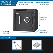 Barska AX13314 Steel Safe, 1.12 cu. ft., Black - photo 5