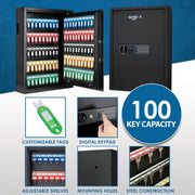 Barska AX13370 Steel Safe, 100 Keys, Black - photo 4