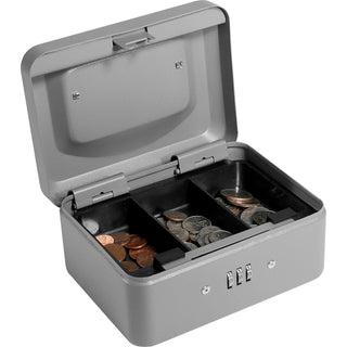 Barska Steel Cash Box, Gray - 6"