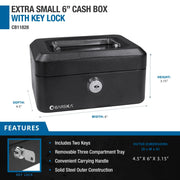 Barska Steel Cash Box, Black - photo 7