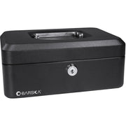 Barska Steel Cash Box, Black - 8"