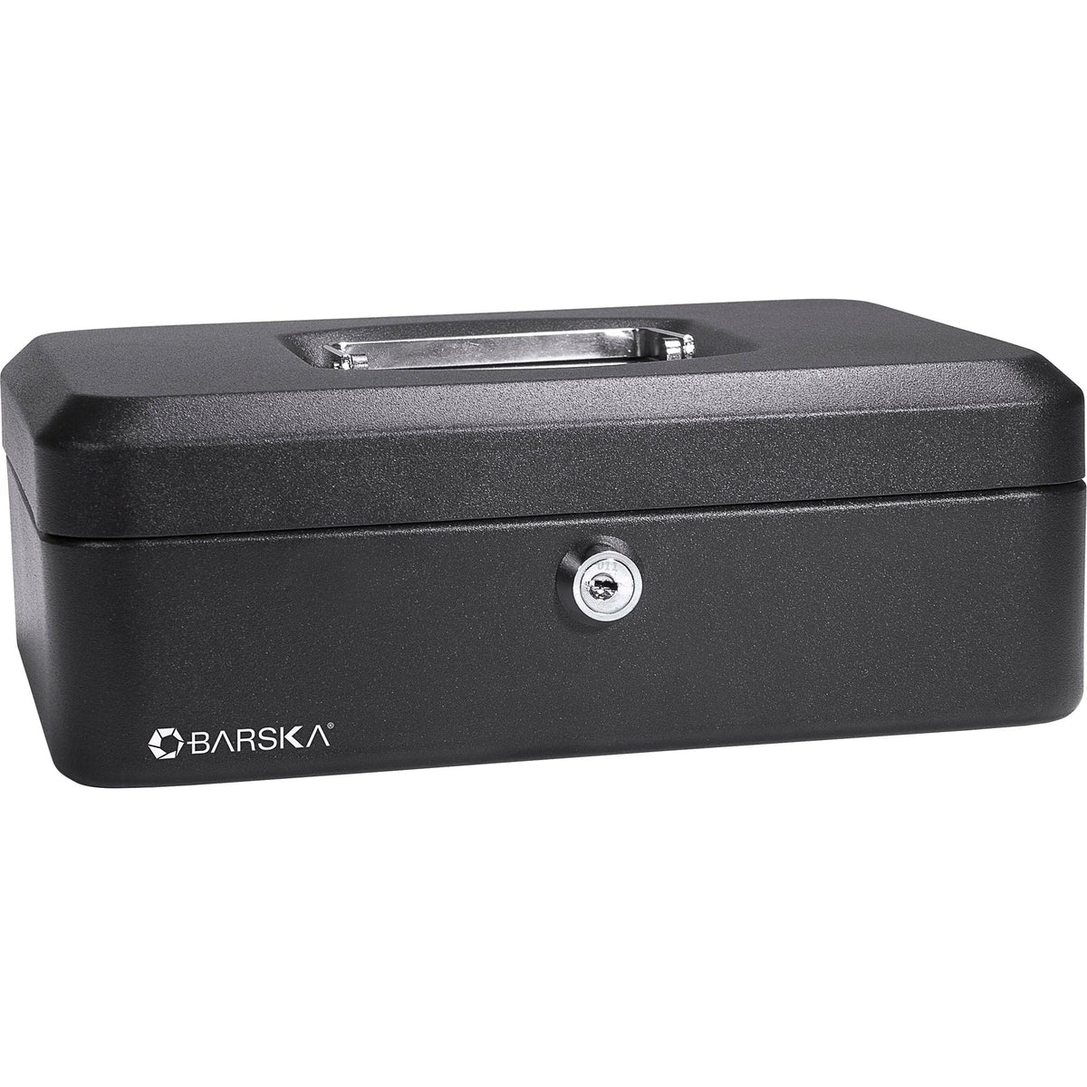 Barska Steel Cash Box, Black - 10"