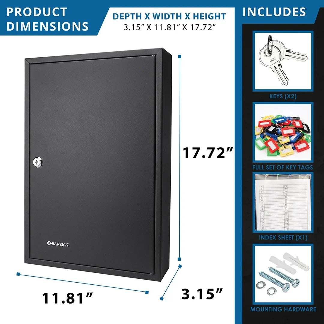Barska Steel Key Cabinet, Black - photo 4