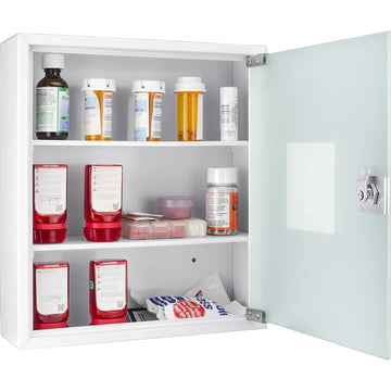 Barska CB12822 Metal Cabinet, 3 15/16" x 12 3/8", White - Default Title