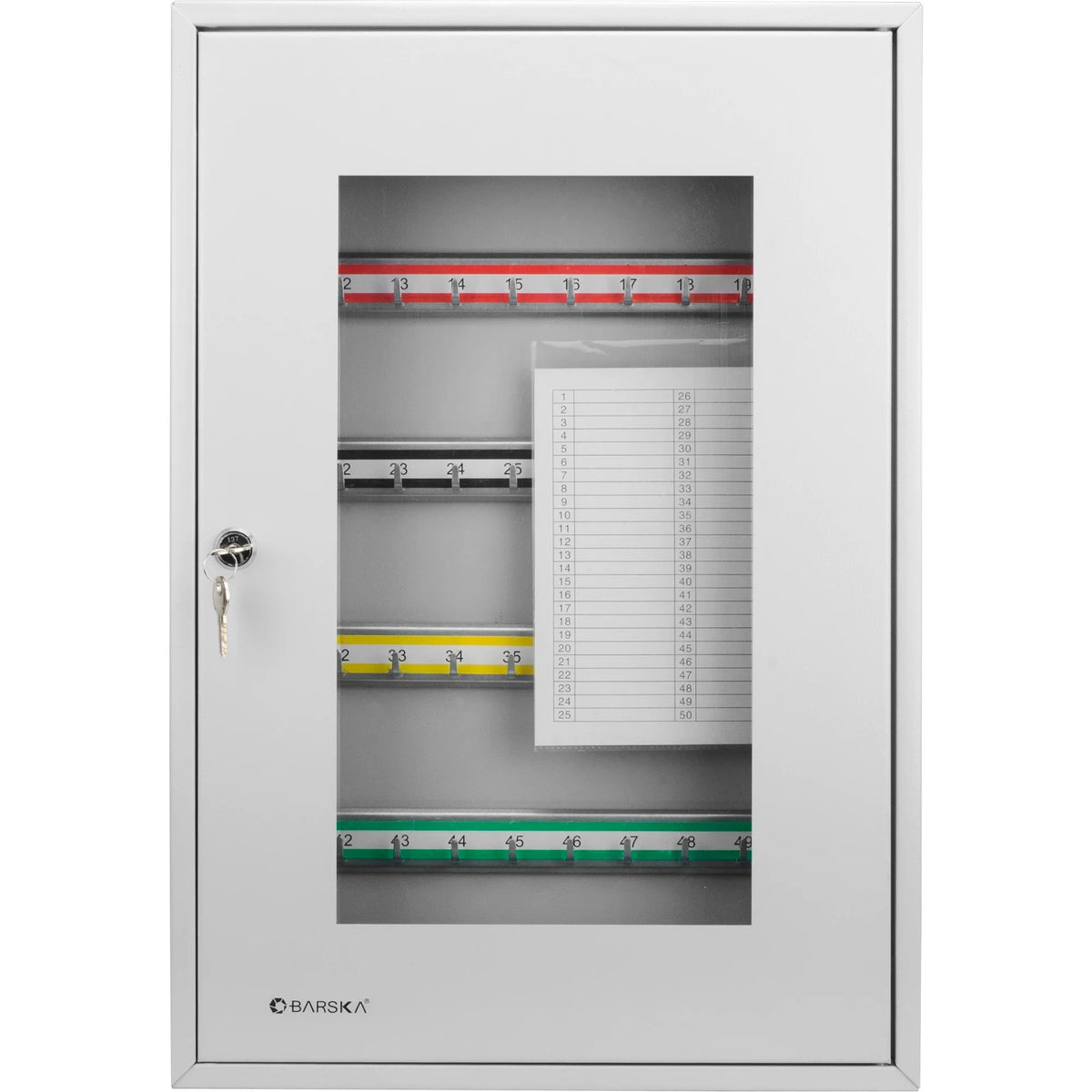 Barska CB12950 Steel Key Cabinet, 50 Keys, Gray - photo 3