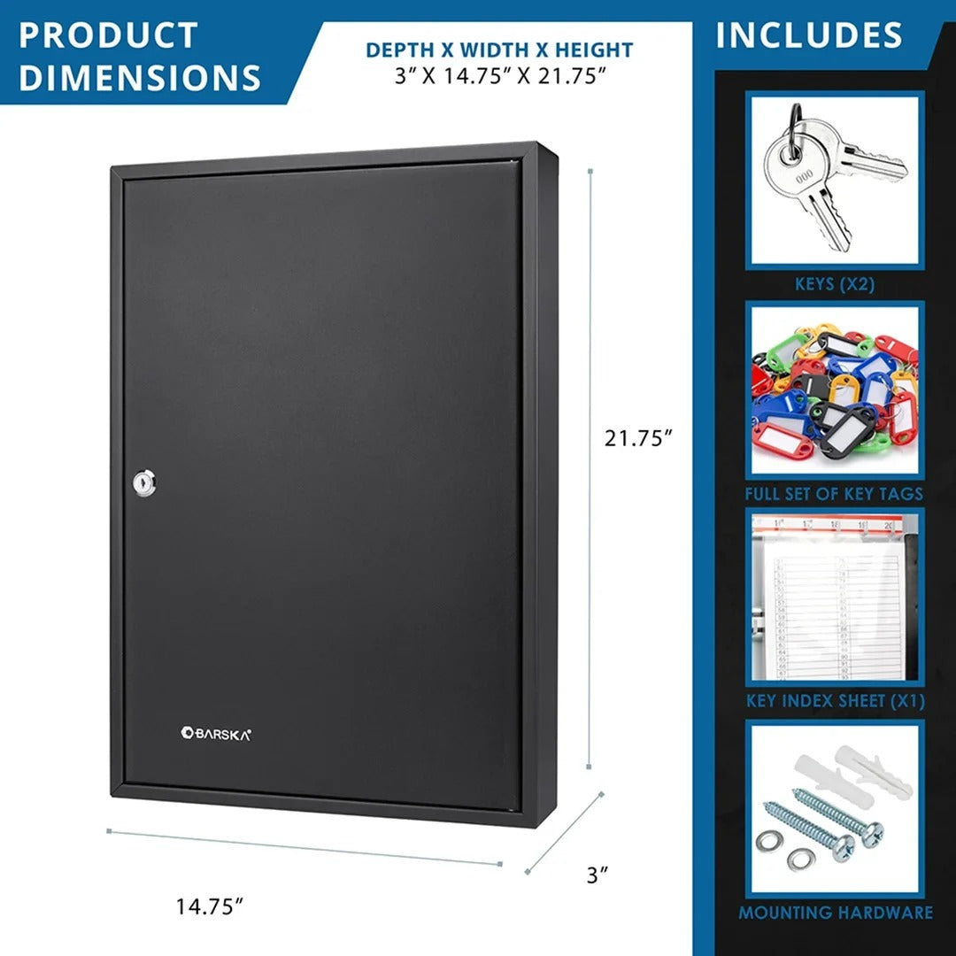 Barska Steel Key Cabinet, Black - photo 8