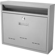 Barska CB13252 Steel Wall-Mount Mailbox, 14 3/16" Wide, Gray - photo 3