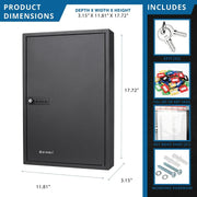 Barska Steel Key Cabinet, Black - photo 5