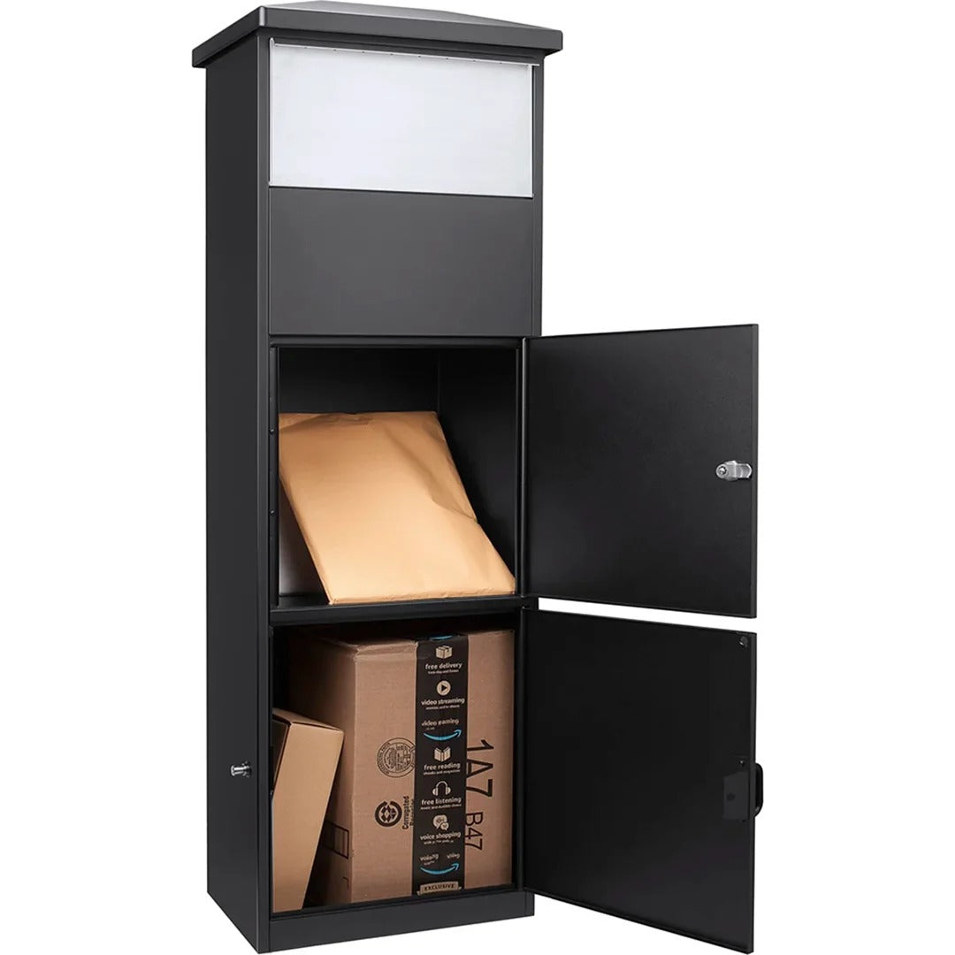 Barska CB13332 Steel Parcel Mailbox, 16 1/8" Wide, Black - photo 2