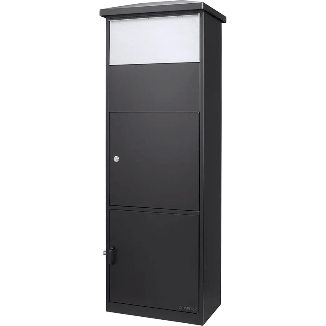 Barska CB13332 Steel Parcel Mailbox, 16 1/8" Wide, Black - Default Title