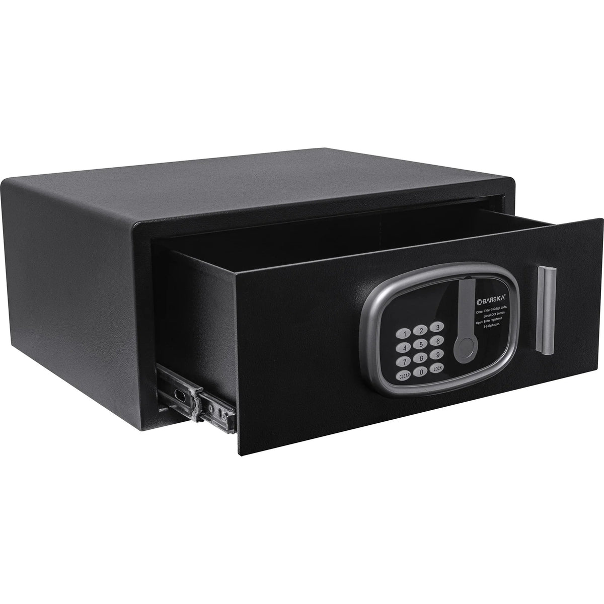 Barska HS13408 Steel Hotel Safe, 0.72 cu. ft., Black - photo 2
