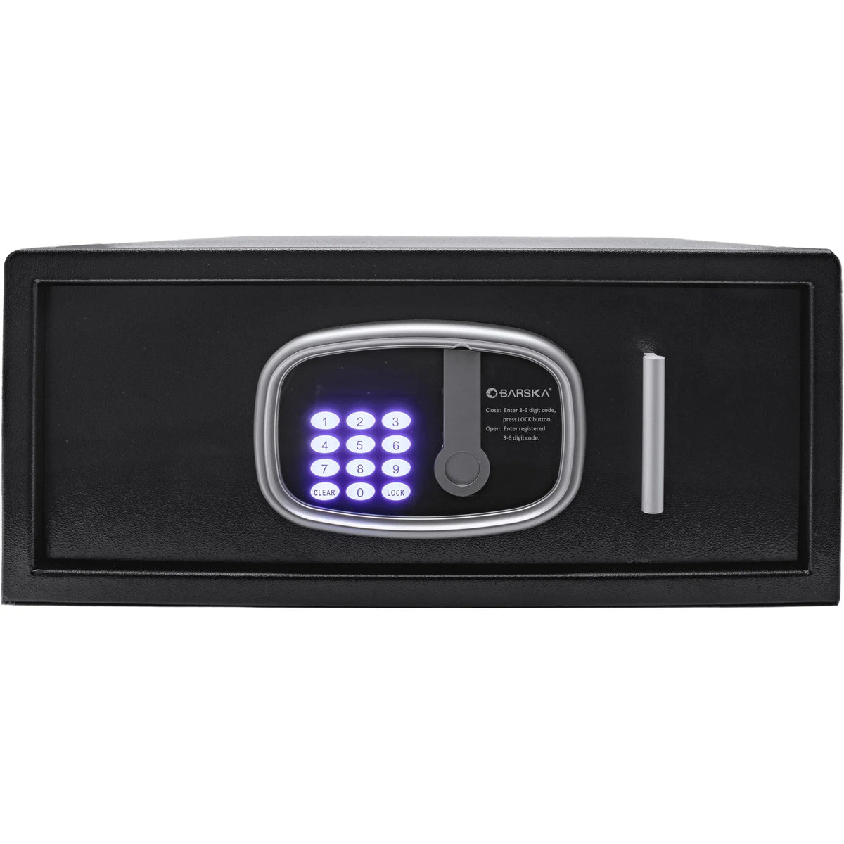 Barska HS13408 Steel Hotel Safe, 0.72 cu. ft., Black - photo 4