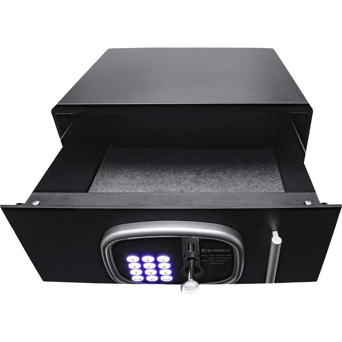 Barska HS13408 Steel Hotel Safe, 0.72 cu. ft., Black - photo 5