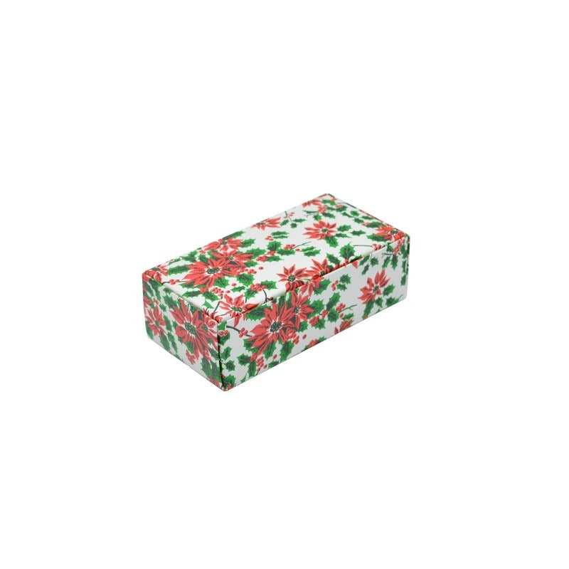 Simplex Paperboard Candy Box, 2 3/4" x 5 1/2", 250/Case - Poinsettia Holiday