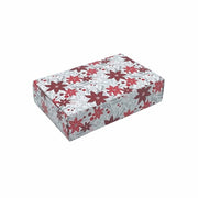Simplex Paperboard Candy Box, 4 5/8" Wide, 250/Case - Contemporary Poinsettia Holiday