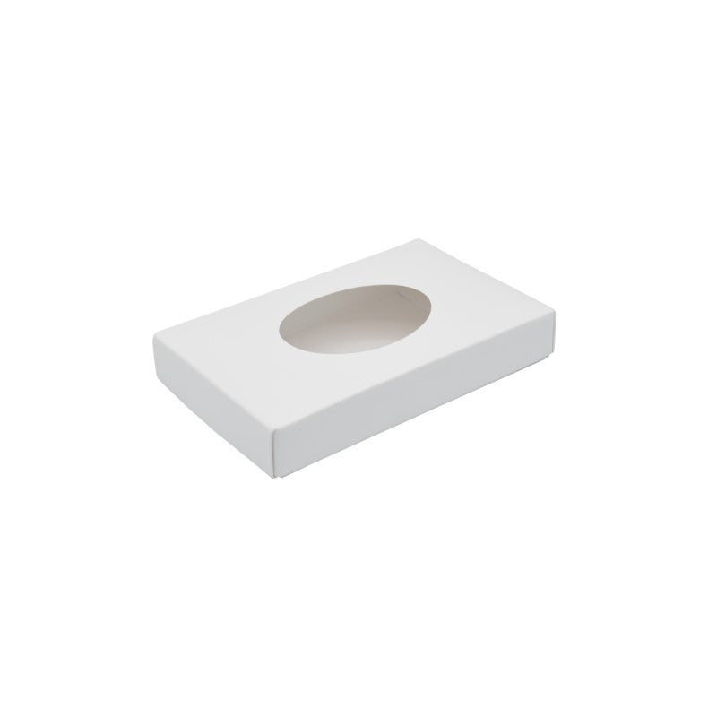 Simplex Paperboard Candy Box, 4 3/8" x 7", White, 250/Case - Oval