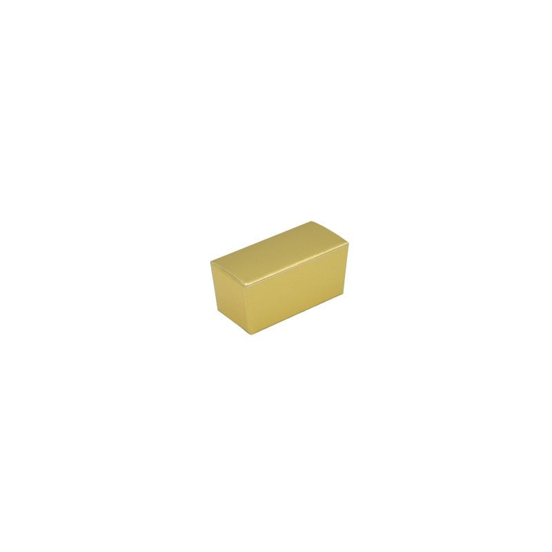 Simplex Paperboard Candy Box, Gold, 250/Case - 2 13/16"