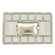 Simplex Candy Tray, 6" x 9 5/16", Gold, 250/Case - 15/16" 15-Cavity
