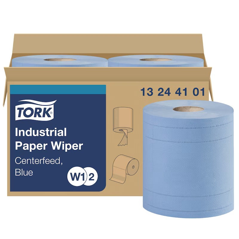 Tork 13244101 Synthetic Fibers Pull Roll, 11" x 15 3/4", Blue, 750/Case - Default Title