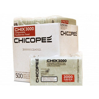 Chicopee 3000 Foodservice Towel, 12 3/8" x 21", Green, 500/Case - Default Title