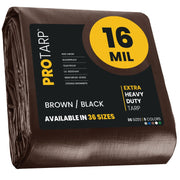 ProTarp PT-102 Poly Tarp, Brown - 12' x 25'