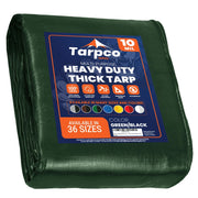 Tarpco Safety TS-153 Poly Tarp, Green - 100' x 100'