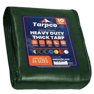 Tarpco Safety TS-153 Poly Tarp, Green - 100' x 100'