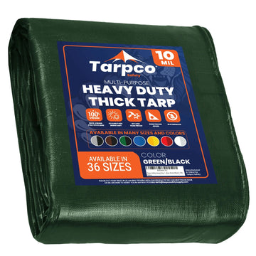 Tarpco Safety TS-153 Poly Tarp, Green - 100' x 100'